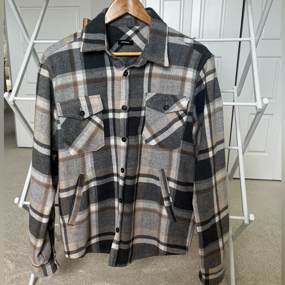 MENS PLAID SHACKET